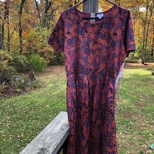 LuLa Roe dress -Amelia size 2x NWT